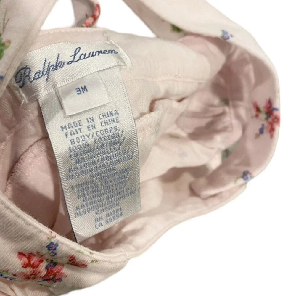 Ralph Lauren 3m Floral Romper & Collared Bodysuit Set